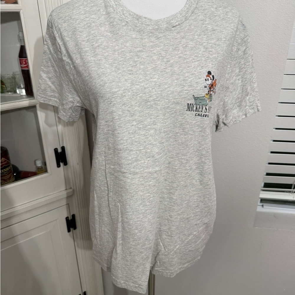 Hollister Gray Short Sleeve Tee - mickeys ski lodge California
